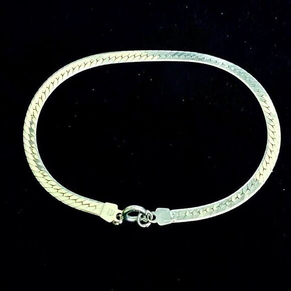 AOUx Lovely Italian 7” Sterling Bracelet by Milor - Picture 1 of 8
